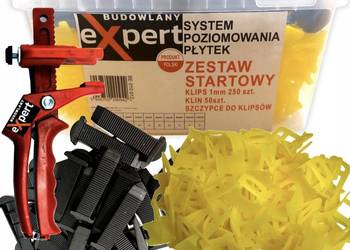 Zestaw do poziomowania płytek Budowlany Expert 1mm 301 szt ZESTAW STARTOWY