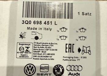 Klocki hamulcowe NOWE OE 3Q0698451L