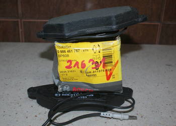 0 986 461 757 - BOSCH - KLOCKI HAMULC. CITROEN XANTIA 93-01