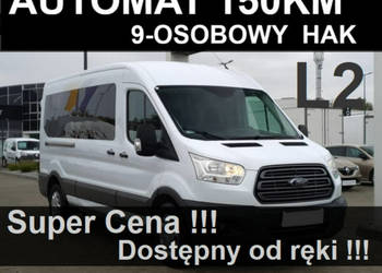 Ford Transit Automat 150KM Hak Bi-ksenony Niska Cena od ręki !! 9-osob. V …