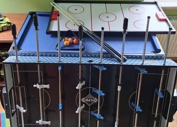 Stół do bilarda 4w1+piłkarze, ping pong, cymbergaj