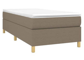 Rama łóżka kolor taupe tapicerowana tkaniną 80 x 200 cm WM-3120917