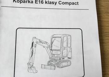 dtr instrukcja obsługi koparka bobcat e16 i inne