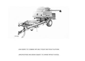 John Deere 7721 kombajn katalog części