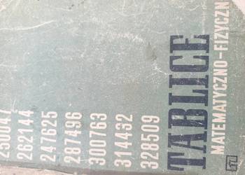 Tablice matematyczne fizyczne książki Trójmiasto szkolne Gdańsk podręczniki