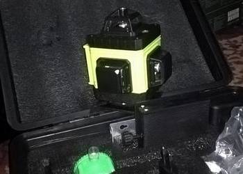 laser 16 linii niwelator zielona wiązka 360 nowy 2x aku