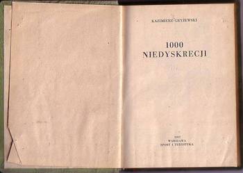 (8128)  1000 NIEDYSKRECJI – KAZIMIERZ GRYŻEWSKI