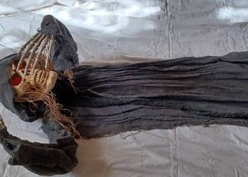 NA HALLOWEEN STARA UZYWANA ZAGRANICZNA OZDOBA ŻNIWIARZ STYROPIAN MATERIAL P