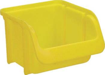 Pojemnik warsztatowy, 100x115x75 mm, żółty polipropylenowy, Linbin no. 1 H…