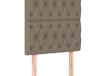 Zagłówki do łóżka 2 szt. taupe 80x7x78/88 cm tkanina WM-3116646