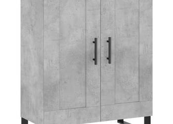 Szafka szarość betonu 695x34x90 cm materiał drewnopochodny WM-830224