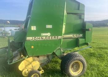 Prasa pasowa john deere 590 pasowa zmiennokomorowa siatka sznurek rotor noż