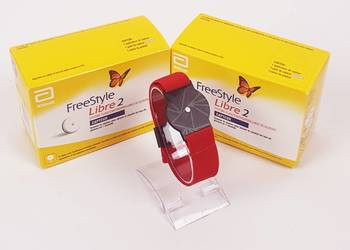 Opaska ochronna na sensor FreeStyle Libre 2 - Czerwona