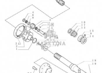 New Holland T6010 T6070 Piasta 47728581