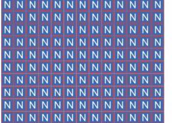 Naklejka N na rozdzielnice 234 szt 13 mm kwadratowe przewód 0