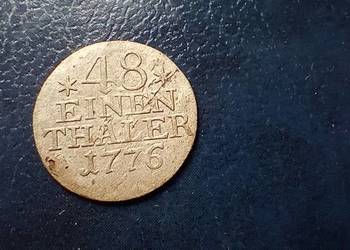 Stare monety 1/48 talara 1776 Niemcy srebro
