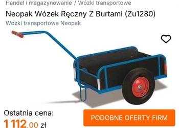 Wózek ręczny ogrodowy