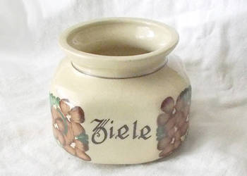prl ceramiczne naczynie na przyprawy, pojemnik na ziele angielskie, vintage
