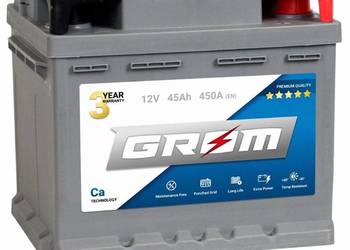 Akumulator 45Ah 450A GROM Premium  EN DTR