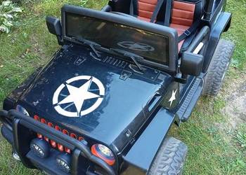 Jeep Monster 4x4 Mocny 2x12V30Ah terenowy Czarny Full wersja Limited