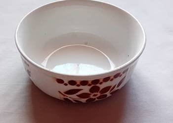Miska - salaterka art deco Spritzdekor. VEB Steingutfabrik Torgau. 1947-52.