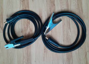 Przewody kable 35mm spawalnicze zestaw elektrodowy + masowy