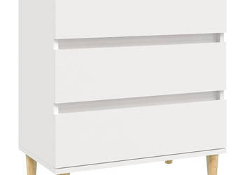 Komoda biała 60x35x70 cm materiał drewnopochodny WM-823040