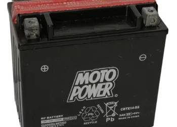 Akumulator motocyklowy MotoPower CBTX14-BS (YTX14-BS) 12V 12