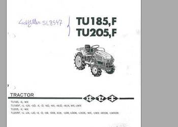 ISEKI TU177 TU185 TU205 TU197 TU217 katalog części zamiennych