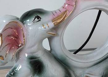 lampka ceramiczna słonie