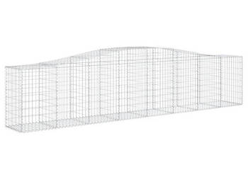 Kosze gabionowe 10 szt 400x50x80/100 cm galwanizowane żelazo WM-3145951