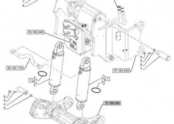 New Holland T6090 T6070 Zestaw uszczelek 84527513