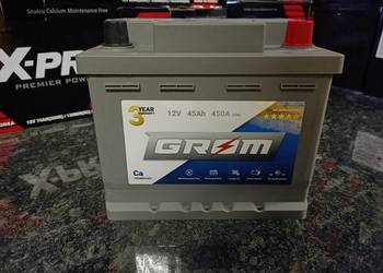 Akumulator 45Ah 450A EN GROM Premium DTR