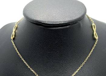 Złota Bransoletka Próby 333 18,5cm 1,11g Nieskończoność Ocechowana