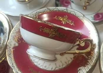 Filiżanka do espresso. Sygnowana. Pięknie złocona naszkliwnie.