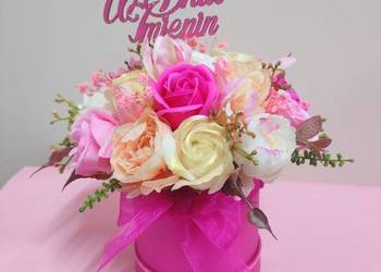 Flower box M funkcja  kwiaty mydlane