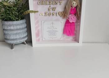 Personalizowana Ramka 3D na roczek urodziny chrzciny