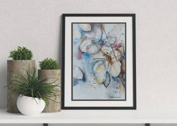 Akwarela Akwarelka Obraz pt: Lunaria