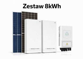 Zestaw budżetowy 8kWh LV (panele,inwerter 1 faza,2x magazyn 5.12 kWh)