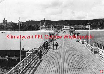 Pocztówka Post card Sopot Molo Gdańsk Kalisz znaczek