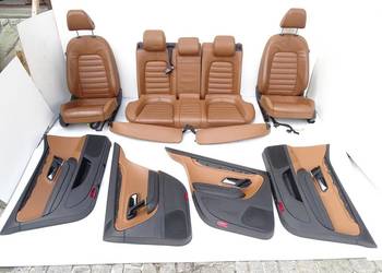 FOTELE KANAPA KOMPLET SKÓRA PODGRZEWANE UK VW PASSAT CC 3C8