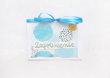 niebieskie zaproszenia na różne okazje,pastelowe zaproszenia