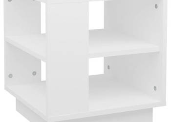 Stolik kawowy biały 40x40x43 cm materiał drewnopochodny WM-810298