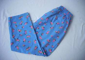 Spodnie w Kwiatki na Gumie 44 XXL Spodnie w Kwiatki na Gumie 44 XXL