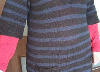 XL(50) Swetro-tunika w paski