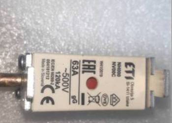 Wkładka topikowa ETI NH000 gG 63A/500V WT-NH - 00C ETI
