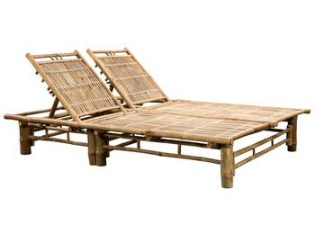 vidaXL Podwójny leżak, bambus(SKU:43715)