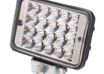 LAMPA ROBOCZA HALOGEN LED, 20 LED PROSTOKĄTNA, 12-36V, 110X76X50MM, OŚ