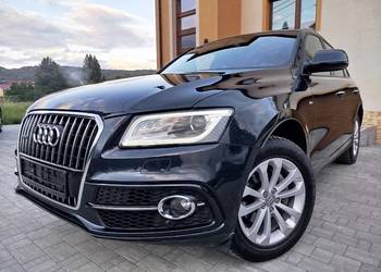 AUDI Q5 2.0TDI 190KM 2xS-LINE panorama skóra navi hak led czarny sufit ASO