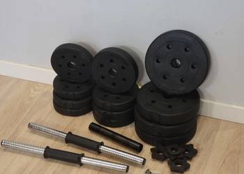 Zestaw hantli okrągłe ,czarne 4x2,5kg ,4x1,25kg ,4x1kg
